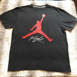 🏀 Jordan Jumpman Flight Tee Men’s XL Black Red